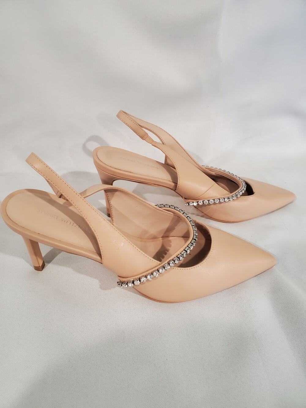 Crystaline 75 Slingback Pump by Stuart Weitzman size 8.5.s58